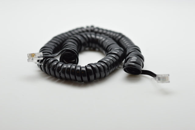 Cablu Telefon-Receptor 4 fire 2,1m/negru