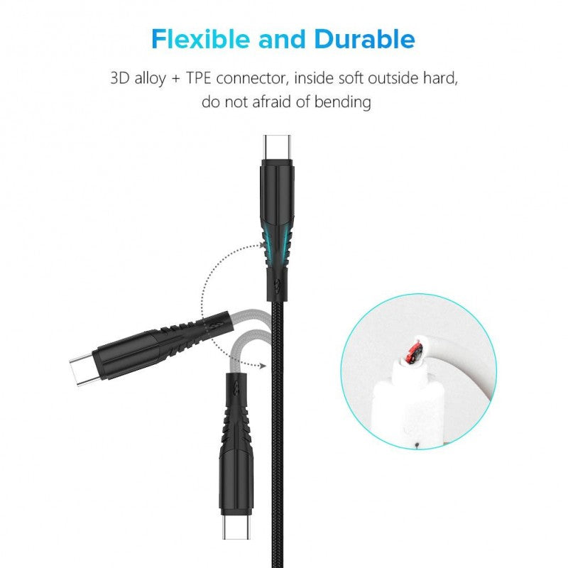 Cablu USB 3.0 - Tip C Panzat TREQA, Lungime 100 cm