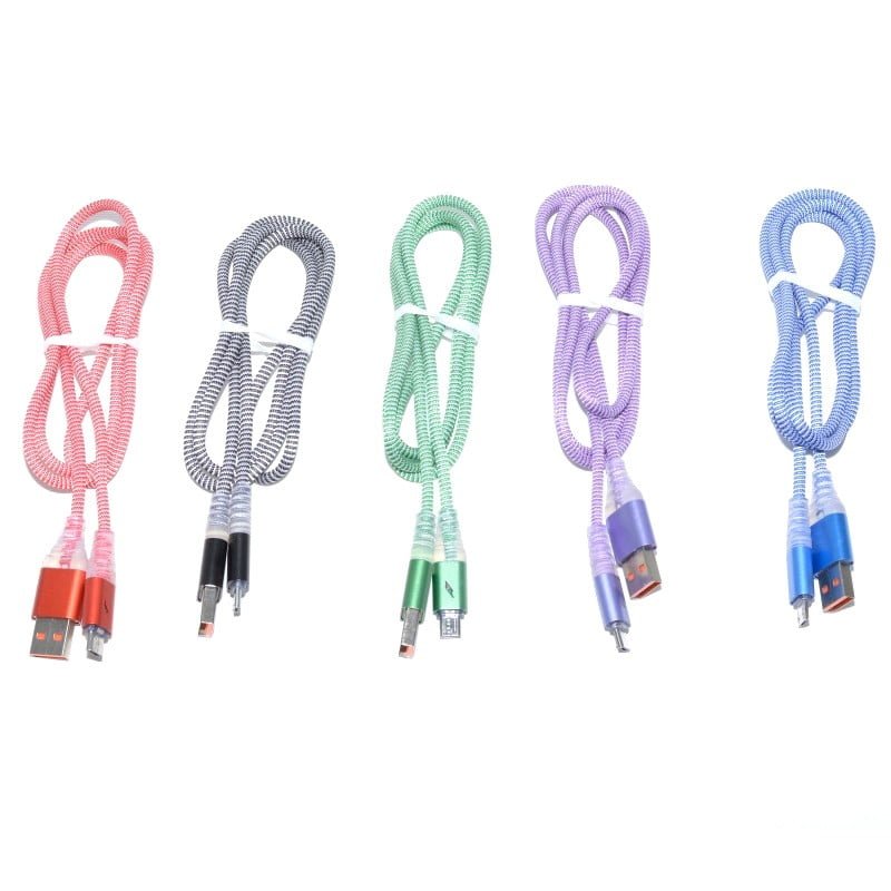 Cablu USB - Micro cu Led , Lungime 100cm