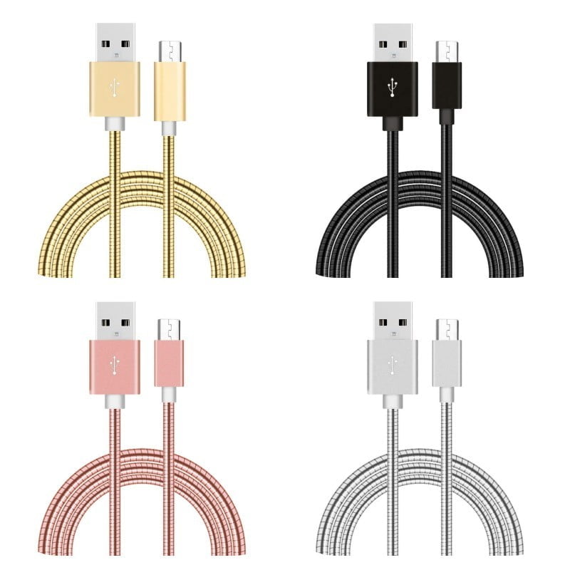 Cablu USB - Micro Metalic , Lungime 100cm