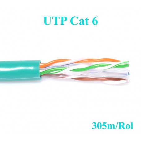 Cablu UTP Cat 6 Cupru Integral 8 Fire, 305m/Rol