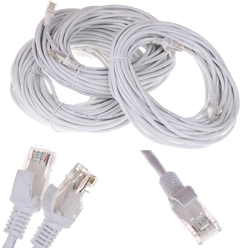 Cablu UTP Patchcord, CAT5e, Lungime 25m, Capete Mufate RJ45