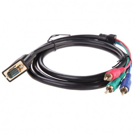 Cablu VGA tata - 3x RCA, 1,5 m