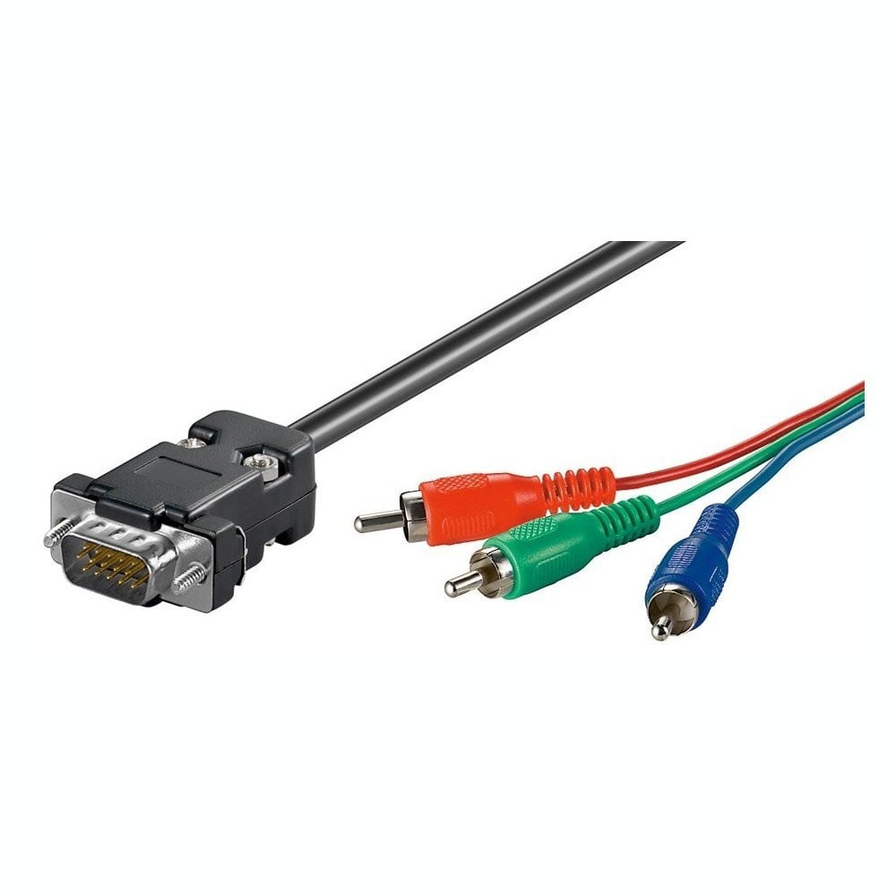 Cablu VGA tata - 3x RCA, 1,5 m