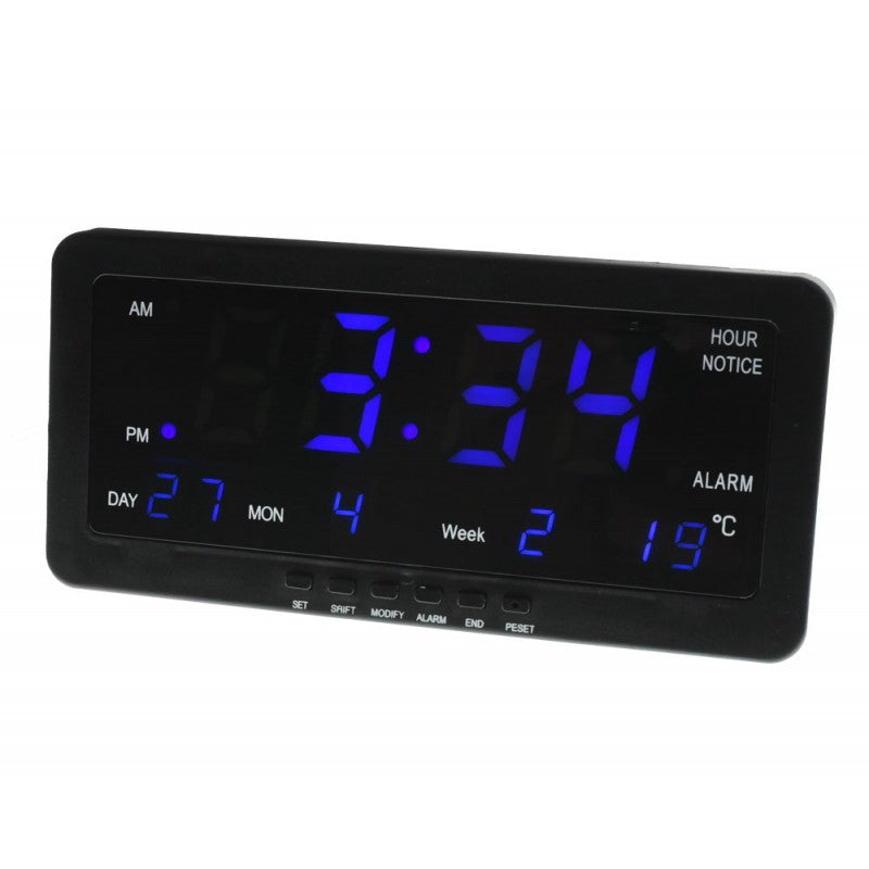 Ceas Digital cu Led Albastru si Alarma
