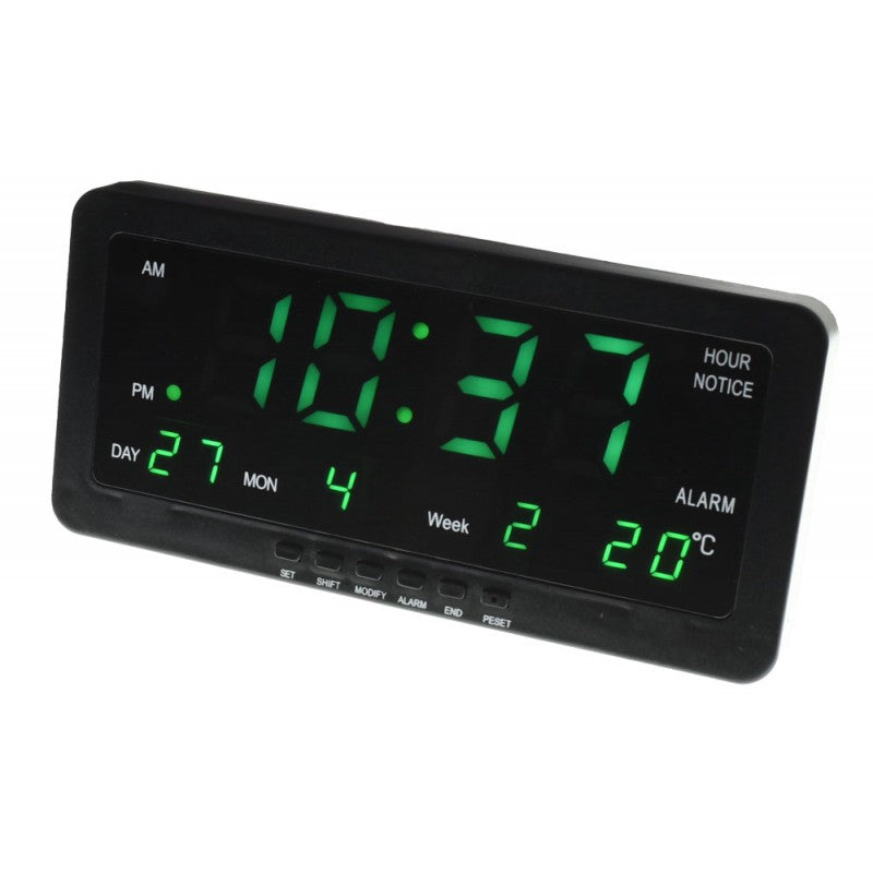 Ceas Digital, Display Led Verde, Alarma