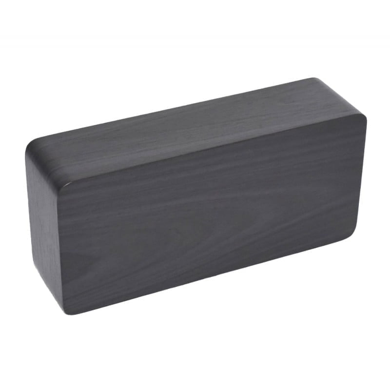 Ceas Digital din Lemn Negru cu Led Alb