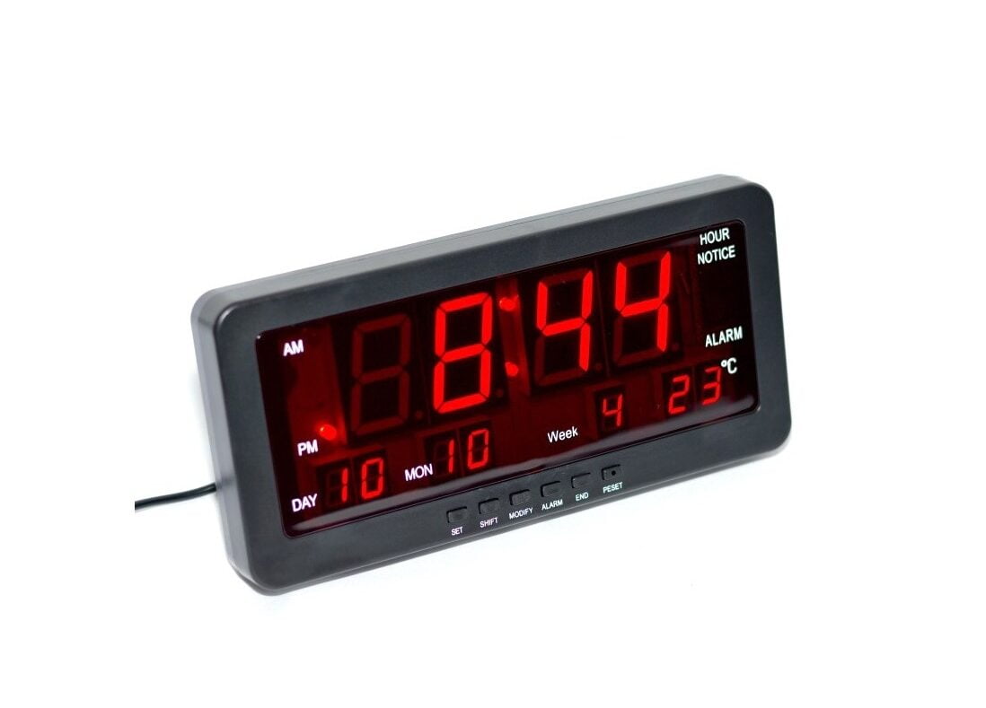 Ceas Digital, Display Led Rosu, Alarma