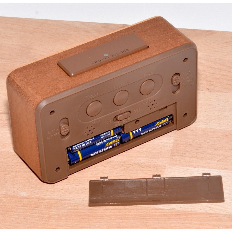 Ceas Digital din Lemn cu LCD si Alarma