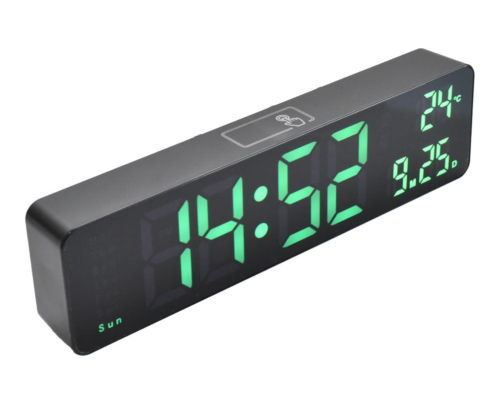 Ceas Digital DS-6625 Negru cu Led Verde