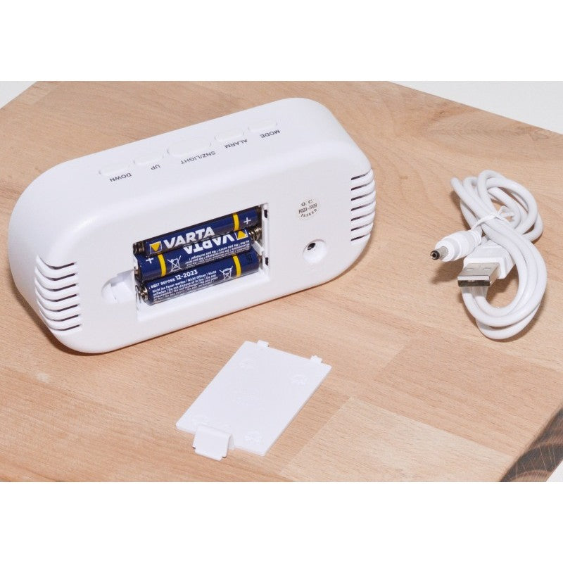 Ceas cu Alarma, Led Alb, Oglinda, 6506