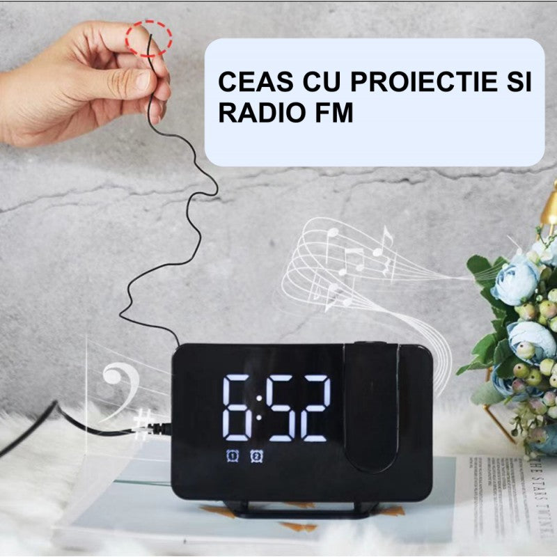 Ceas cu Proiectie si Radio FM GH-0716
