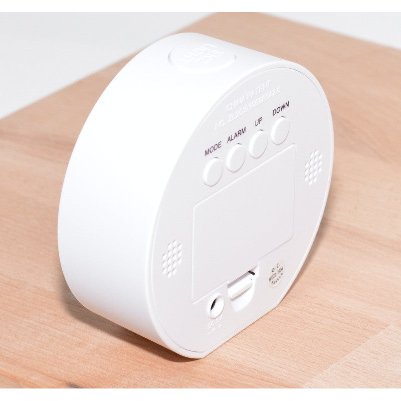 Ceas Digital Rotund, Modern, Led Alb