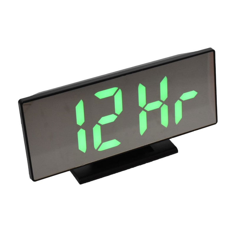 Ceas Modern cu Led Verde si Alarma