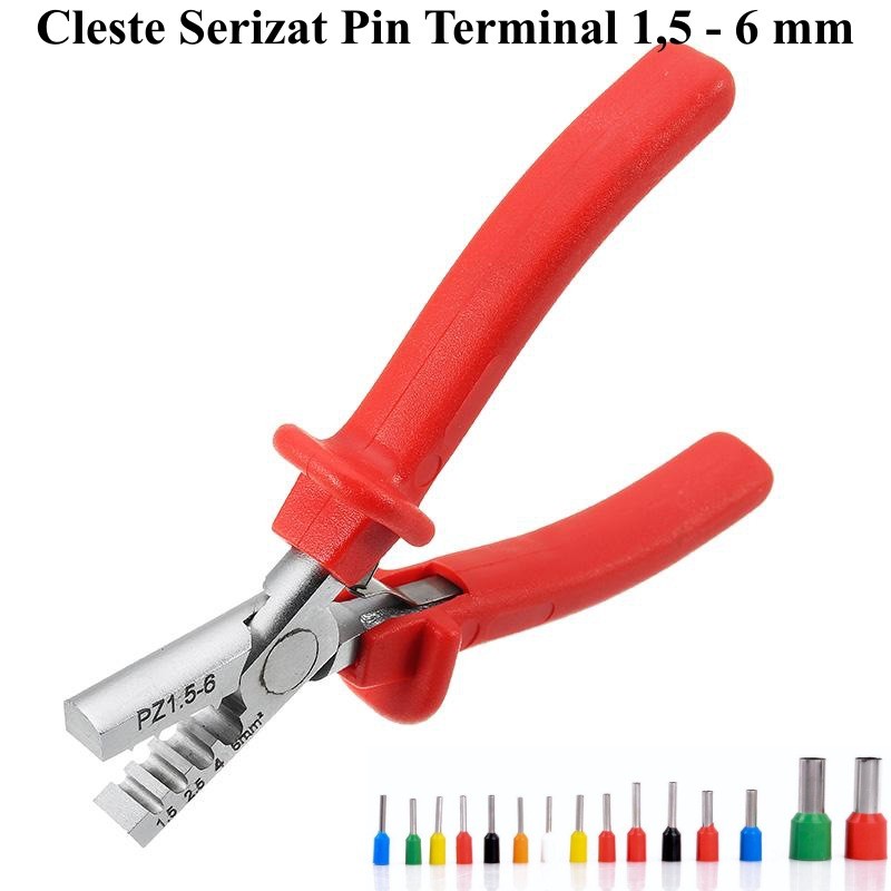 Cleste Pentru Sertizat Pin Terminal / PZ1,5-6