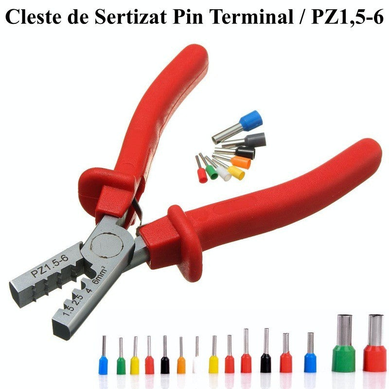 Cleste Pentru Sertizat Pin Terminal / PZ1,5-6