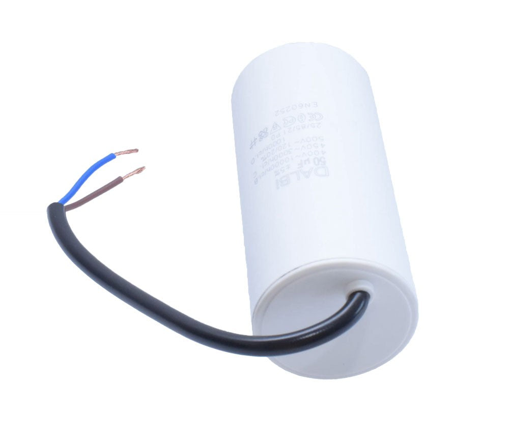 Condensator Motor cu Surub si Fire - 50uf / 450V
