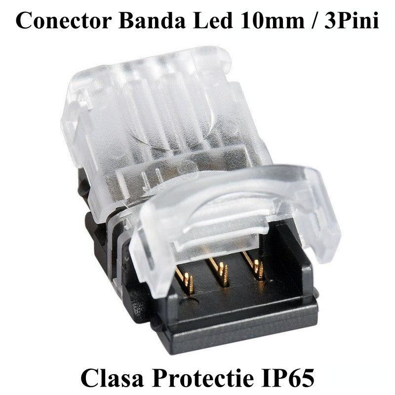 Conector Banda Led 10mm, 3 Pini, 3 Fire