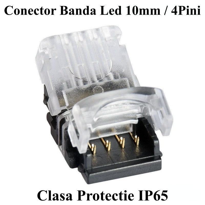 Conector Banda Led 10mm, 4 Pini, 4 Fire