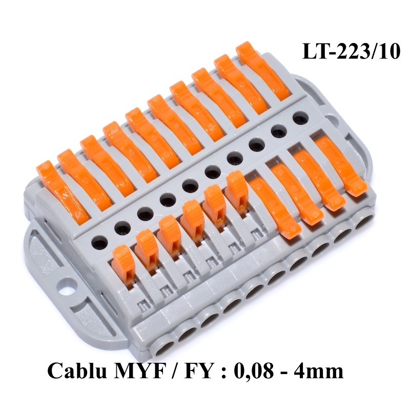 Conector Doza Cablu 10-10 LT-223/10, ElectroAZ