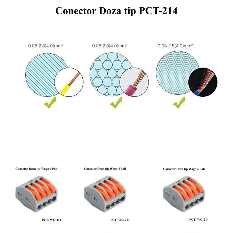 Conector Doza 4 Poli, ElectroAZ