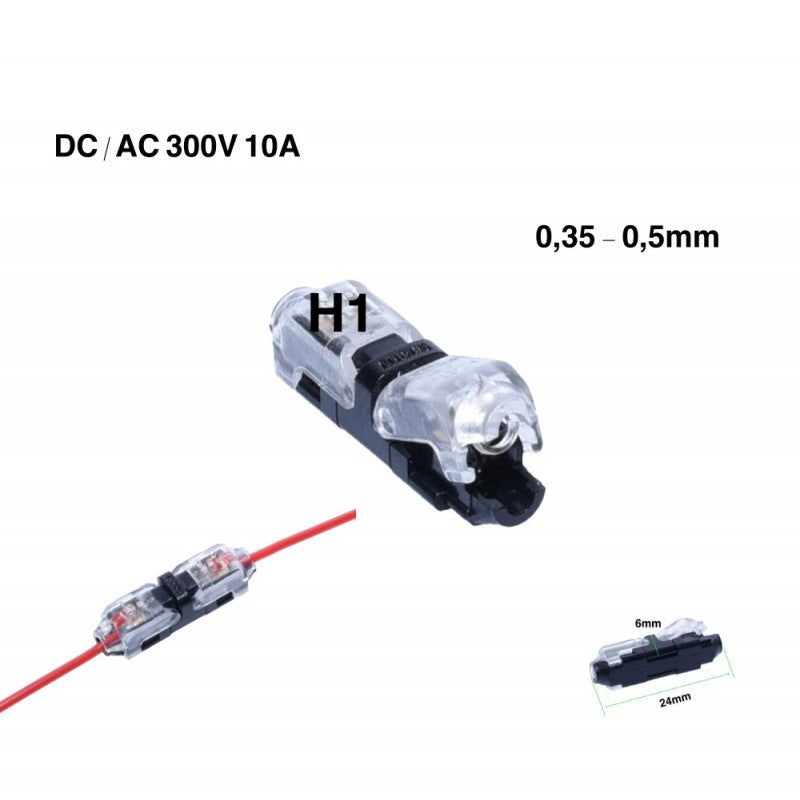 Conector Cablu H1 cu Blocare 300V-10A