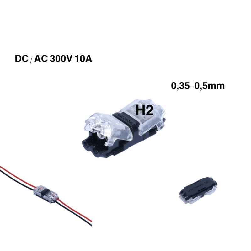 Conector Cablu H2 cu Blocare 300V-10A
