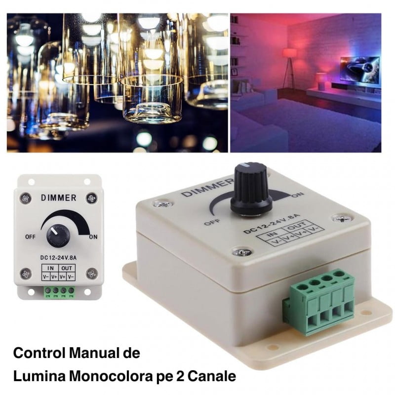 Controler Led Monocrom, 8A, Manual