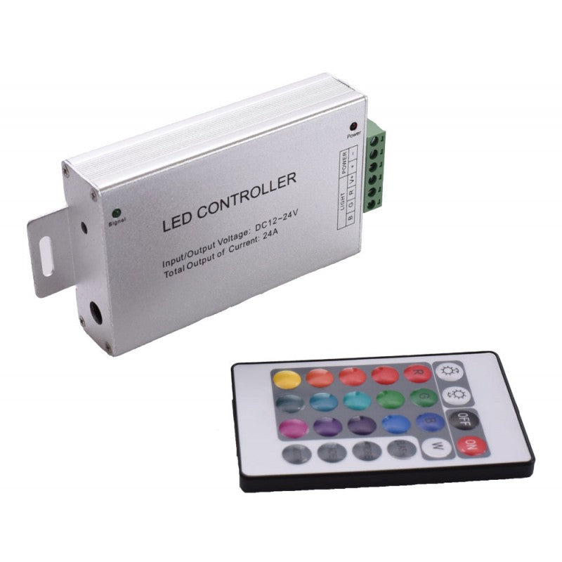 Controler Led RGB 12-24V Metal 24 Taste