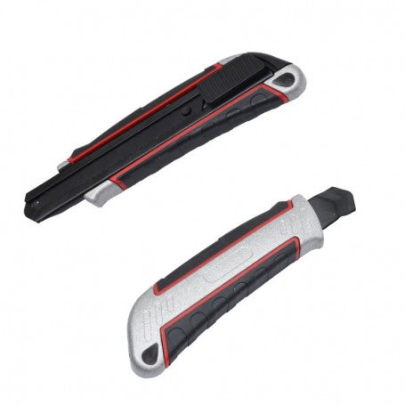 Cutter Profesional din Aluminiu cu lama 18mm Neagra