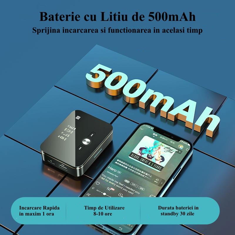 Digital Audio NFC M8 Bluetooth 5.0 Inteligent RX / TX