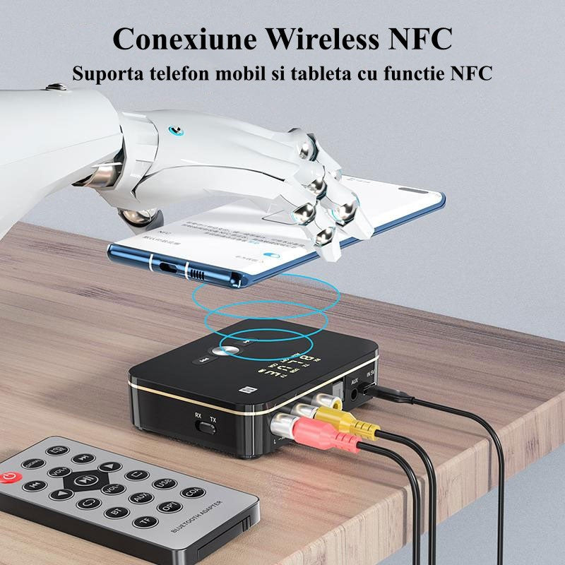 Digital Audio NFC M8 Bluetooth 5.0 Inteligent RX / TX