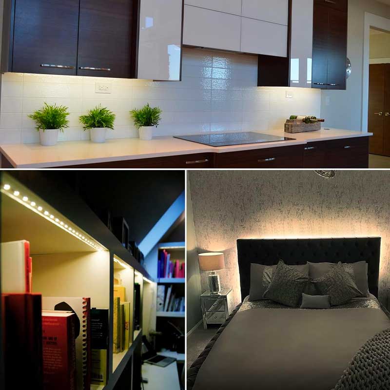 Banda LED 12V, Interior IP20, 60 LED/m SMD5050, Alb-Cald, Rola 5 metri, ElectroAZ