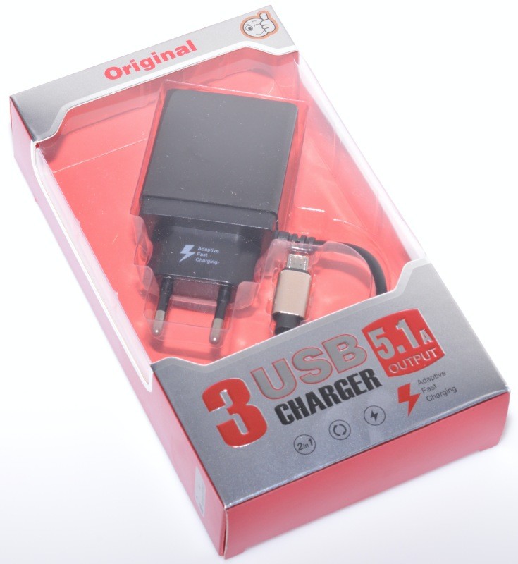 Incarcator Retea FAST - 5,1A/Micro Usb+3xUSB