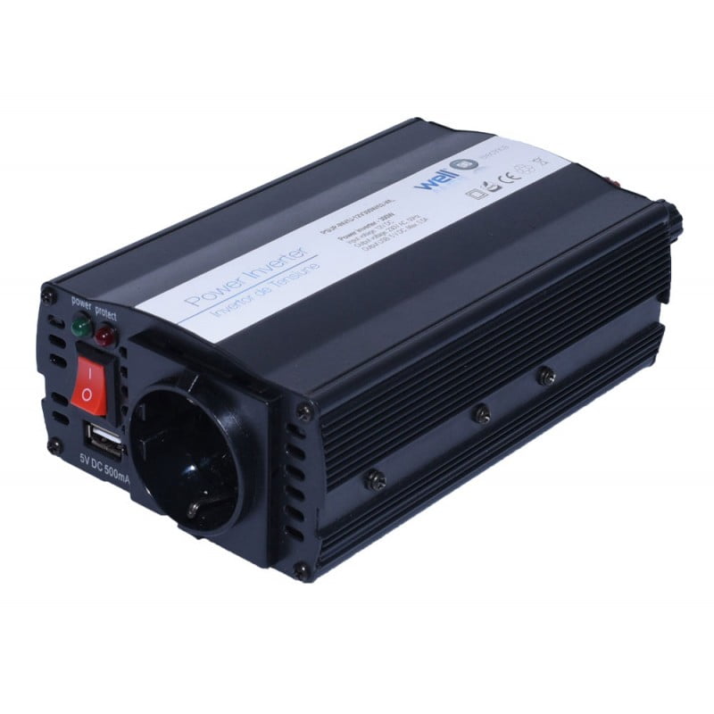Invertor Auto 300W, 12V-220V + USB
