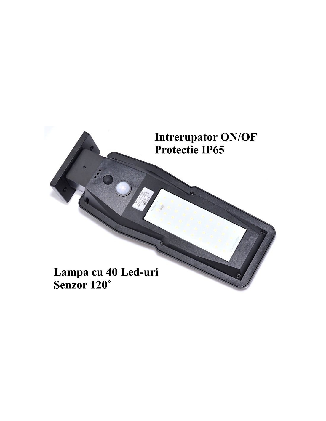 Lampa Solara de Perete cu Senzor 20W