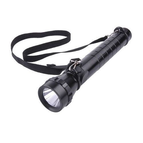 Lanterna Metalica 3 X R20 Cu Zoom, Trei Trepte De Lumina, Geam Cu Lupa