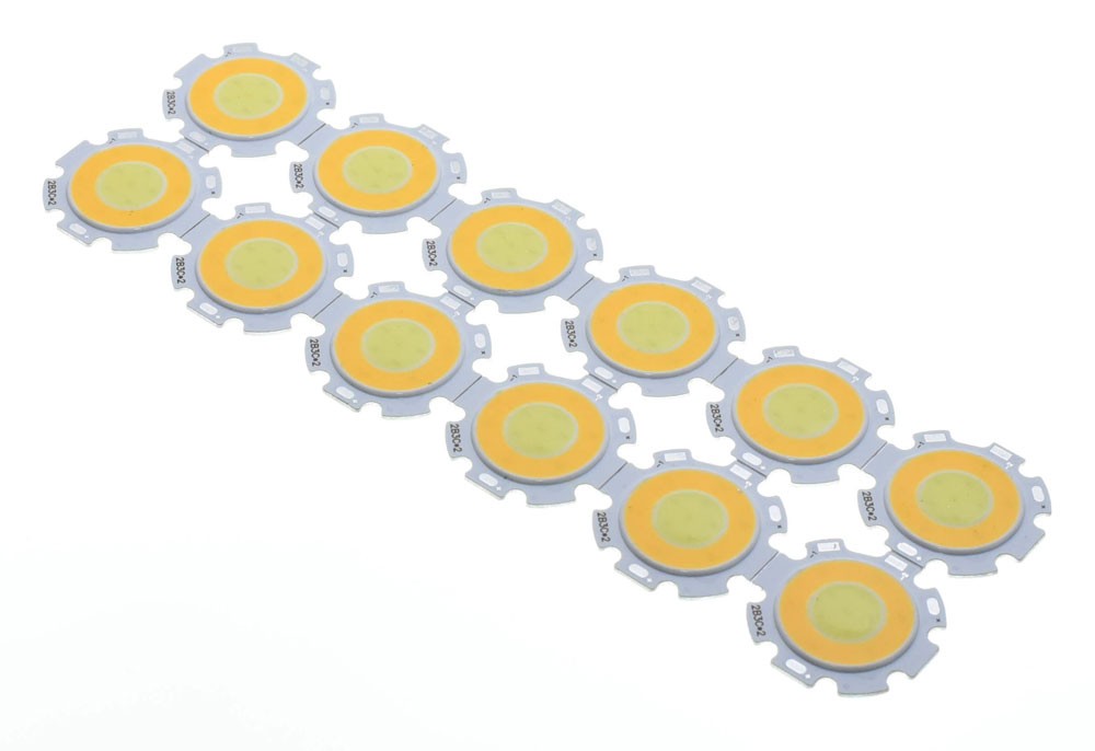 Led Cob 28mm - 7W, Lumina Cald/Rece