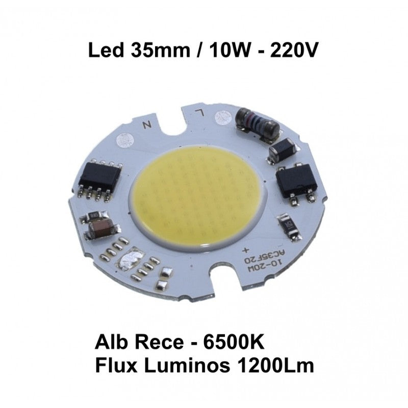 Modul Led Cob 35MM , Putere 10W - 220V
