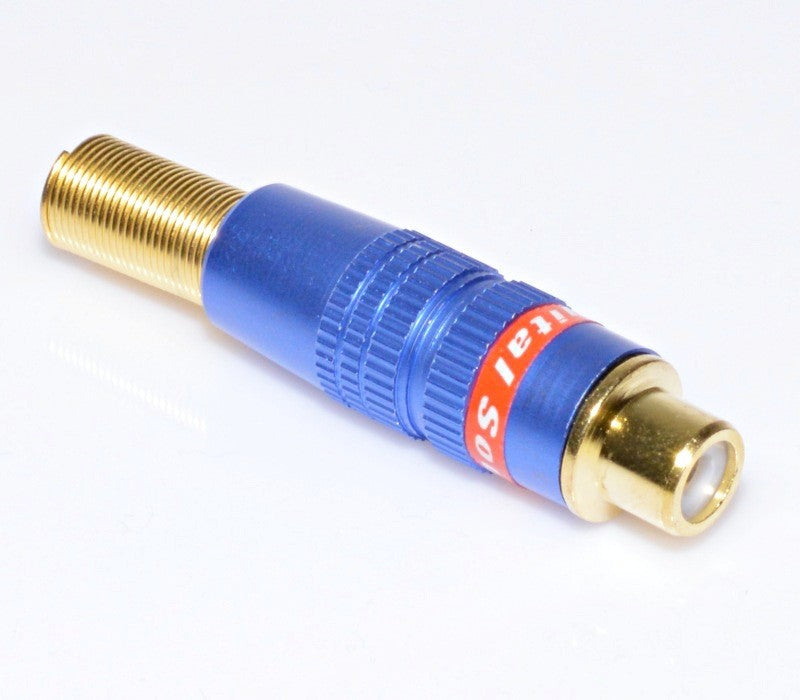 Mufa RCA Mama Gold-Albastru cu Arc