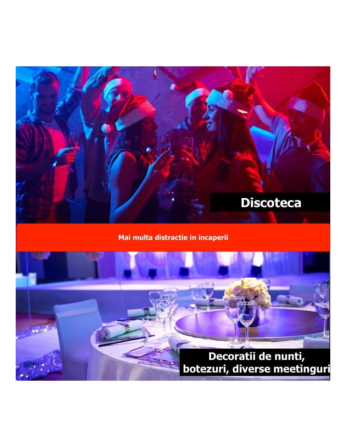 Proiector RGBW LED 20W, Android, iOS, Bluetooth