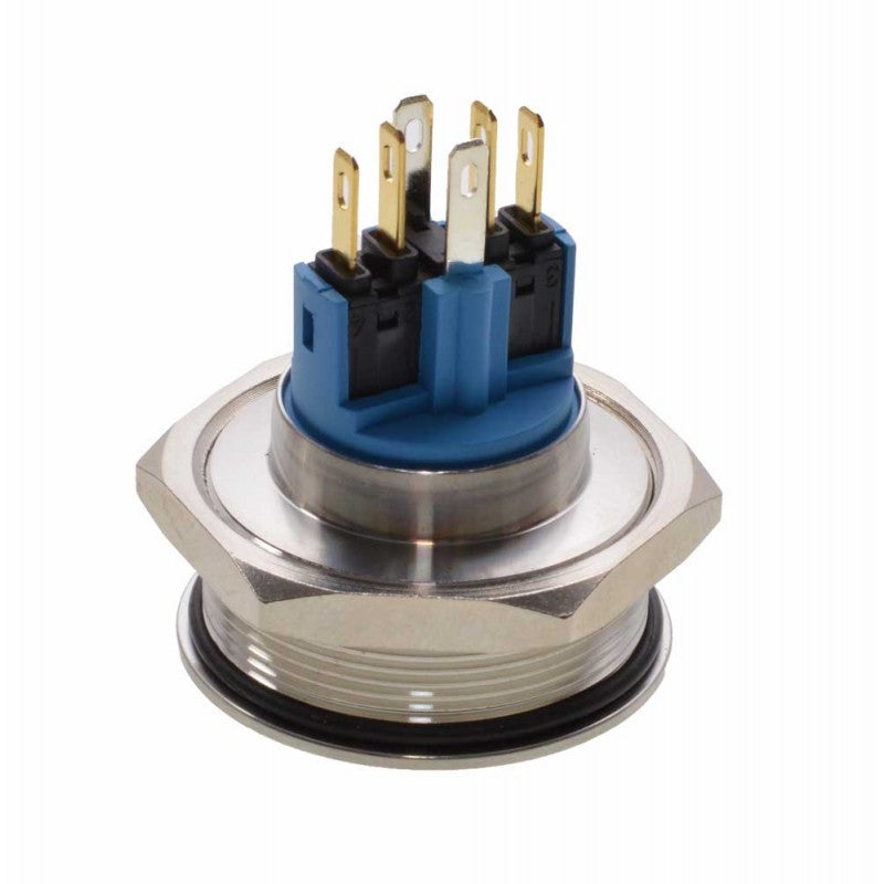 Buton Push 30mm cu Revenire 24V Led Verde