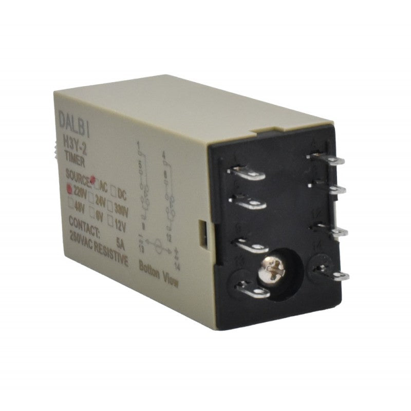 Releu de Timp H3Y-2 Mini cu Intarziere 10S, 220VAC - 8P