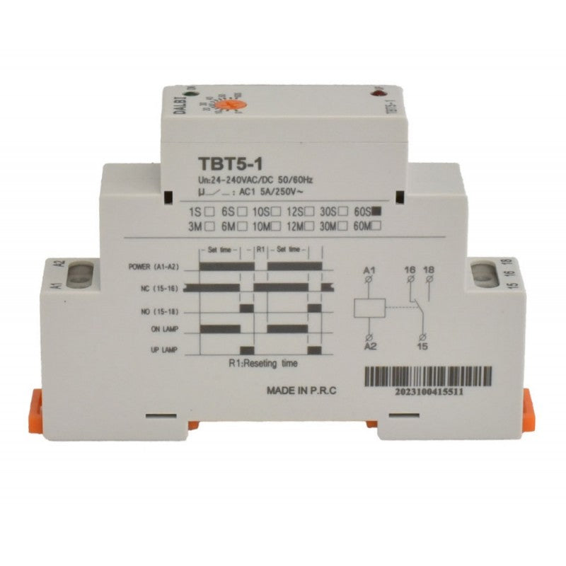 Releu de Timp, Montaj pe Sina Din, TBT5-1