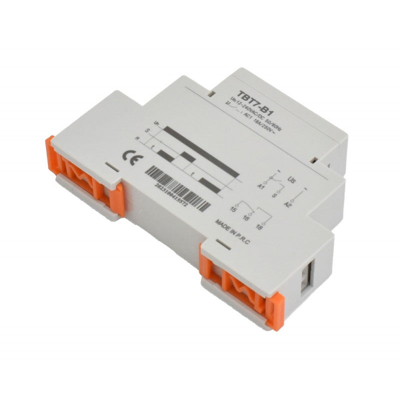 Releu de Timp si Interval, Montaj pe Sina Din, TBT7-B1