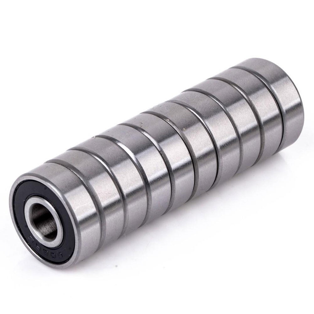 Set 10x Rulmenti Model 608 2RS, Otel cu carcasa plastic