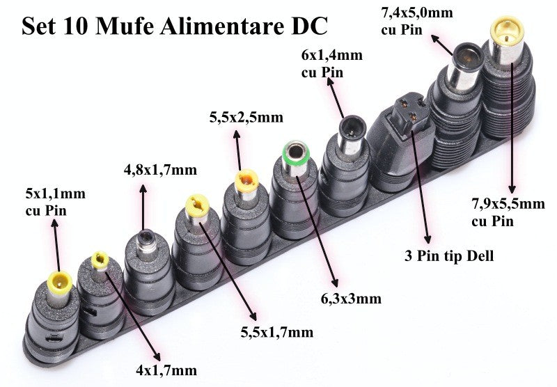 Set 10 Mufe Alimentare DC
