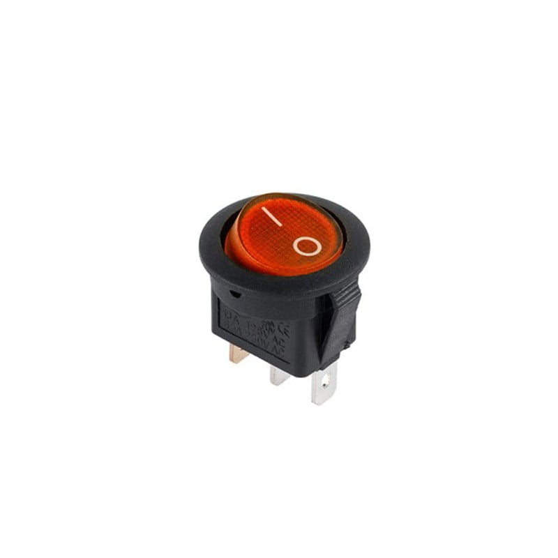 Intrerupator Buton ON-OFF LED Rosu 220V