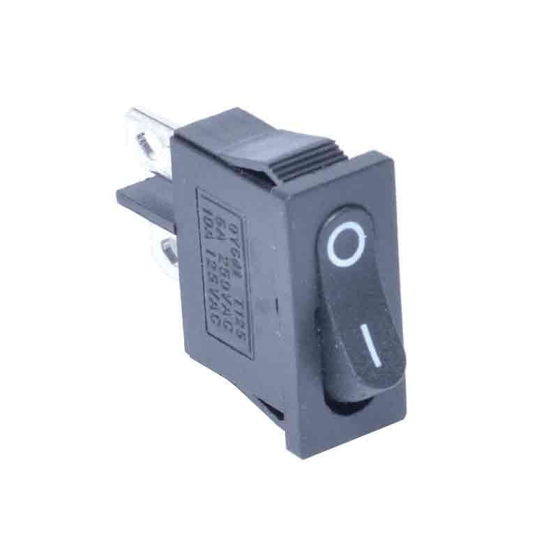 Buton ON-OFF Ingust 6A-250V Negru 2C