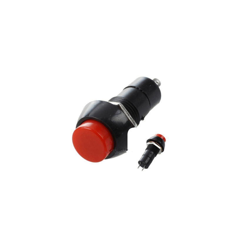 Intrerupator Push Rosu cu Retinere 3A